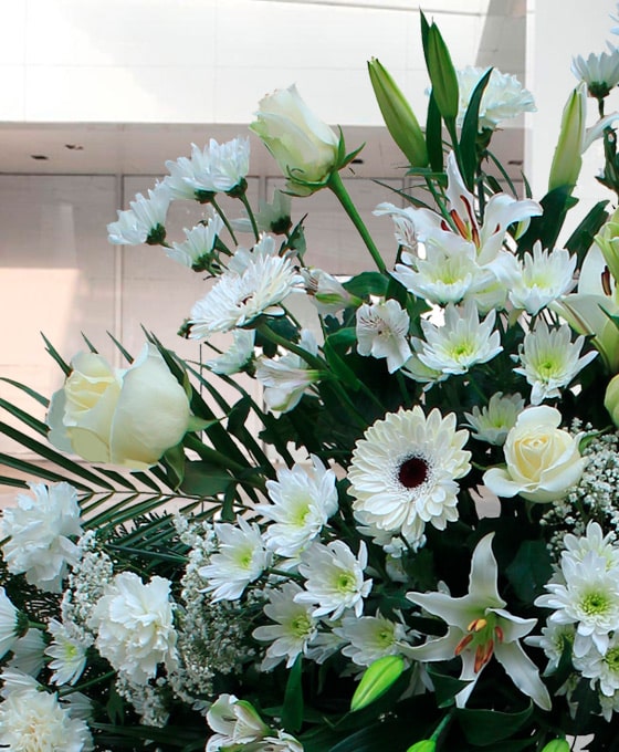 Flores con envío urgente a los tanatorios de Las Palmas